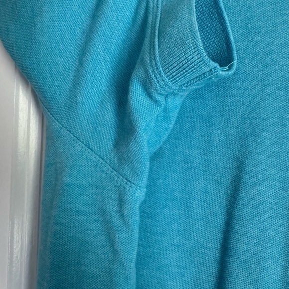 Banana Republic Blue Polo Shirt Vibrant Cotton Blend - Picture 4 of 5